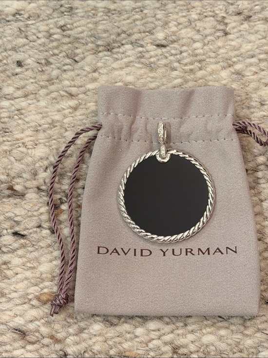 David Yurman Jewelry - David Yurman Elements Pendant with Black Onyx/MOP  diamond clasp
